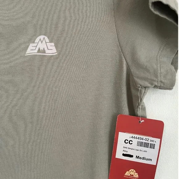 Eastern Mountain Sports T-shit Gray Women's Medium NWT - Picture 3 of 5